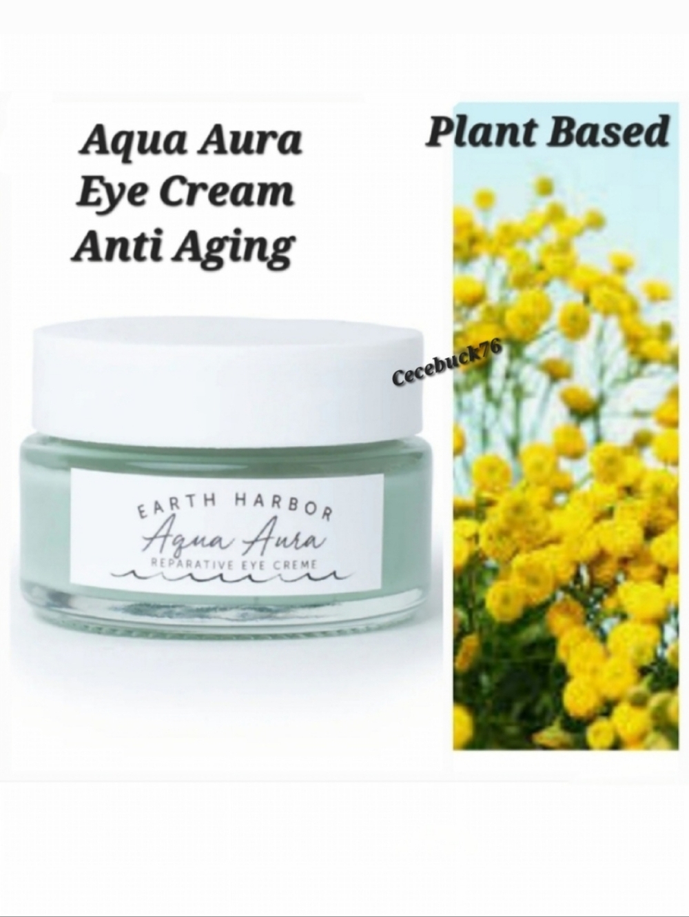 🌺 Earth Harbor AQUA AURA Reparative Eye Creme Plant Based